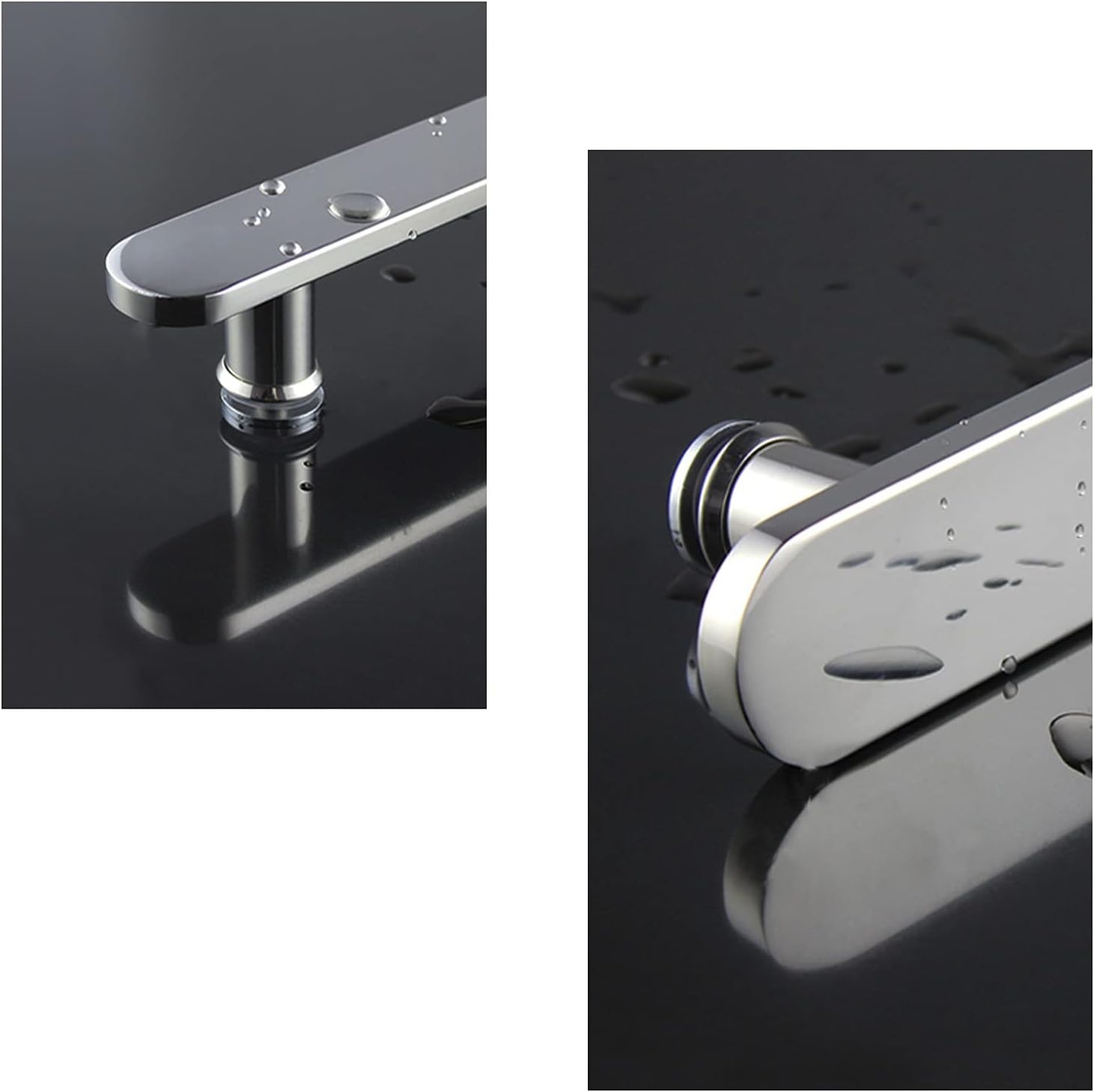 Pull Push Door Handles,Sliding Door Handle,SUS304 Stainless Steel Polished Chrome Finish Hole to Hole 300mm/400mm/440mm/500mm (Size : 300mm) (Size : 400mm)