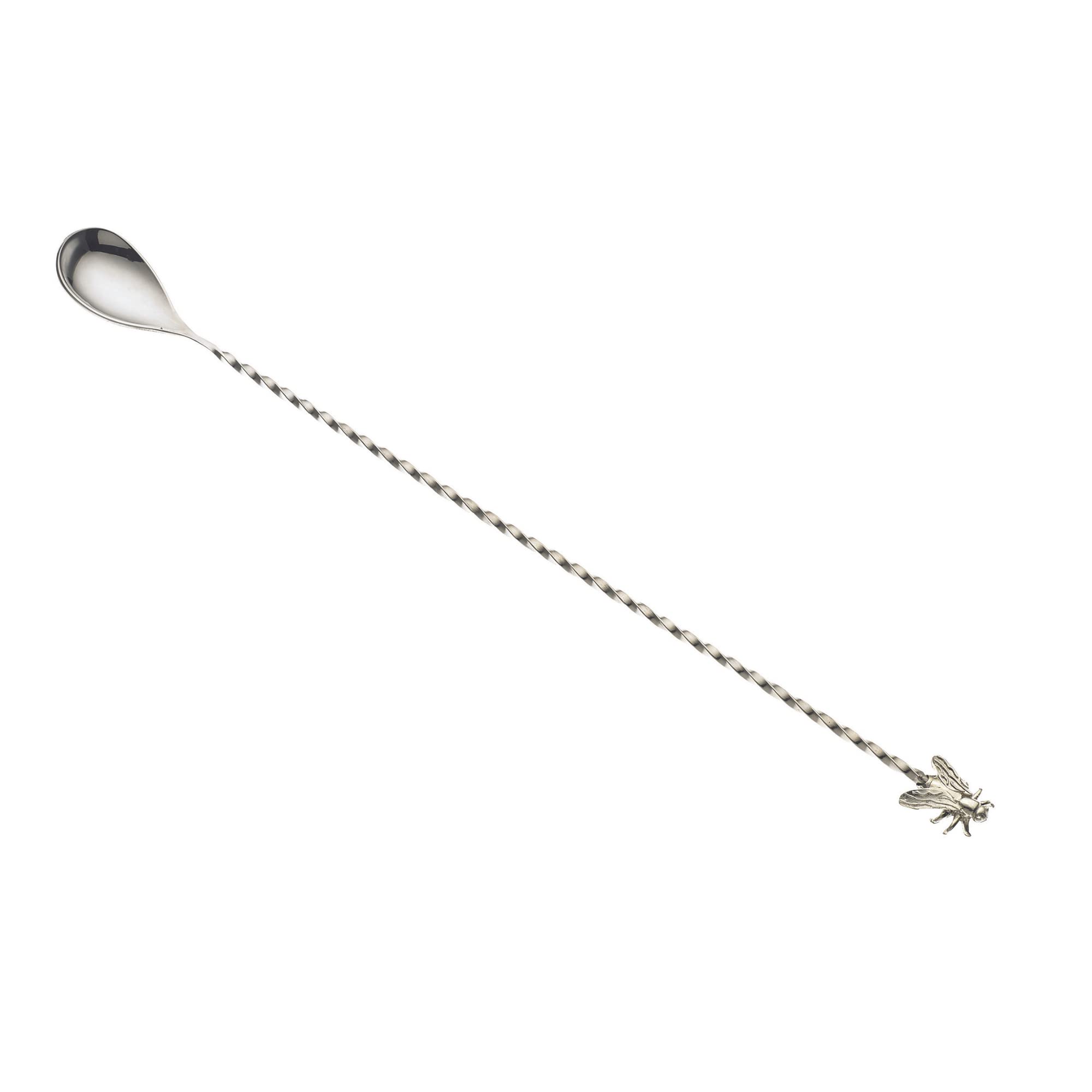 Barfly Bar Spoon Fly End, Stainless Steel, Stainless, 28.5 x 2.5 x 1.3 cm