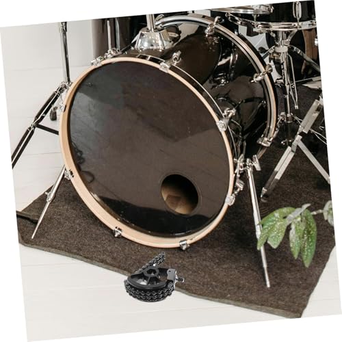 Pedal sencillo para bombo con doble cadena, negro miniatura 6
