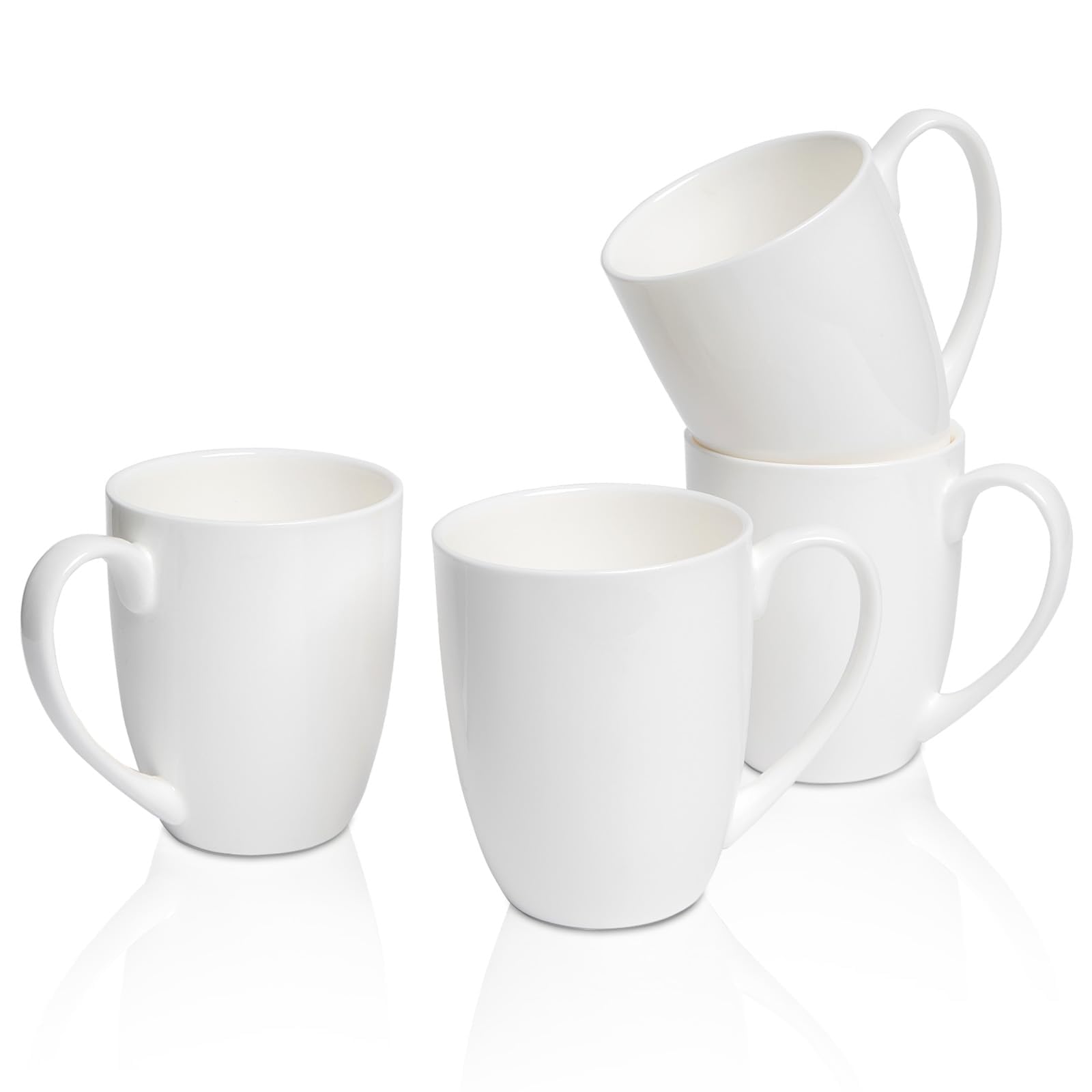   Fine Bone China カップセット Amazon.com: COSTMANCE Plain White Fine Bone China Blank Coffee