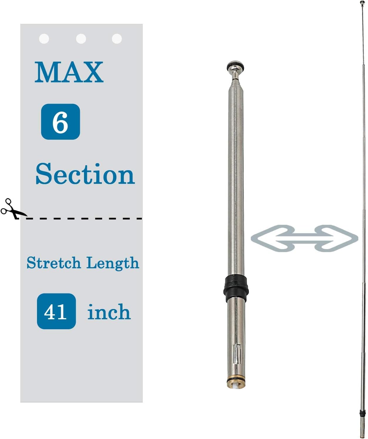 Anina Car Power Antenna Mast Compatible with 1990-1996 Toyota Camry-Celica-MR2-Vienta-Holden Apollo for AM/FM Radio Reception 86337-06010