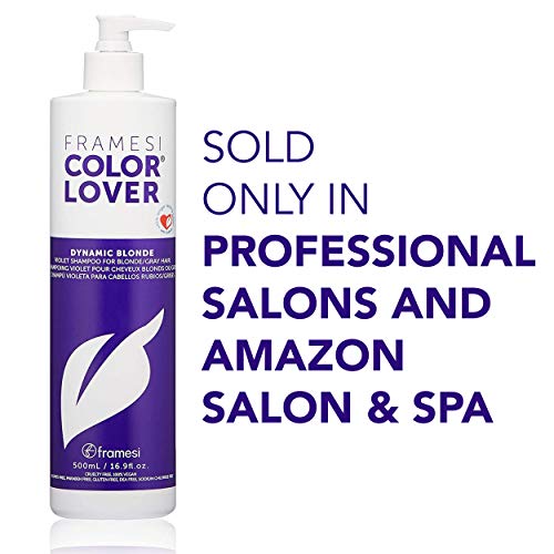 Framesi Color Lover Dynamic Blonde Purple Shampoo, Sulfate Free Shampoo