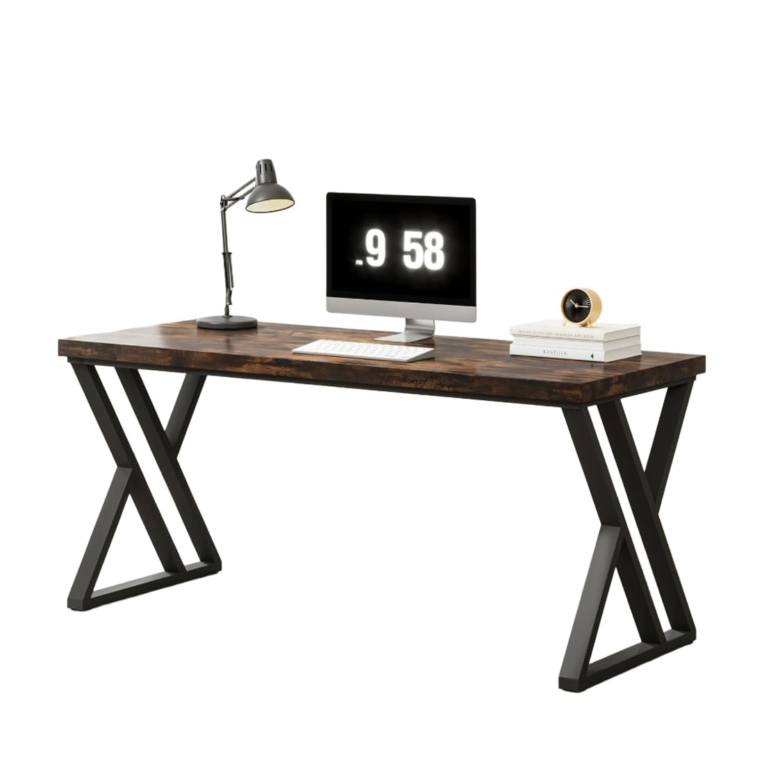 Amazon | Tribesigns 机 デスク 140cm パソコンデスク 奥行60cm 学習机