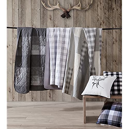 Image of Eddie Bauer - Throw Pillow with Zipper Closure, Perfect Home Decor for Bed or Sofa (Morning Stag Black, 20 inch x 20 inch) (Pack of 2)