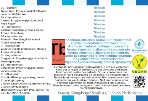 Tiberium arôme concentré liquide Sasami liquide cigarette électronique