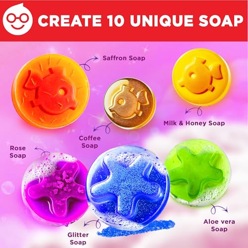 Image of Einstein Box Return Gift for Kids Age 6-12 Years | Fun DIY Science Soap Making Kit with Fish and Star Scented Soaps for Kids
