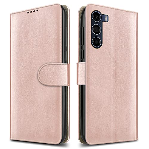 PIXFAB For Motorola G200 (5G) Leather Phone Case, Magnetic Closure Full Protection Book Folio Design