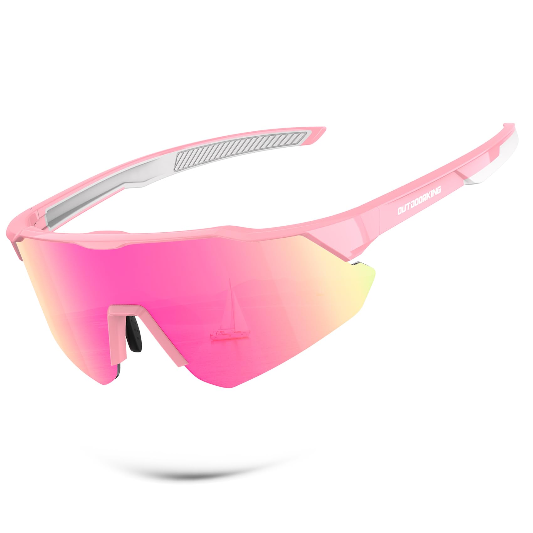 Polarized-Sunglasses-Men Sports Sun-Glasses Mens-Sunglasses: UV400 Protection for Cycling Fishing Golf
