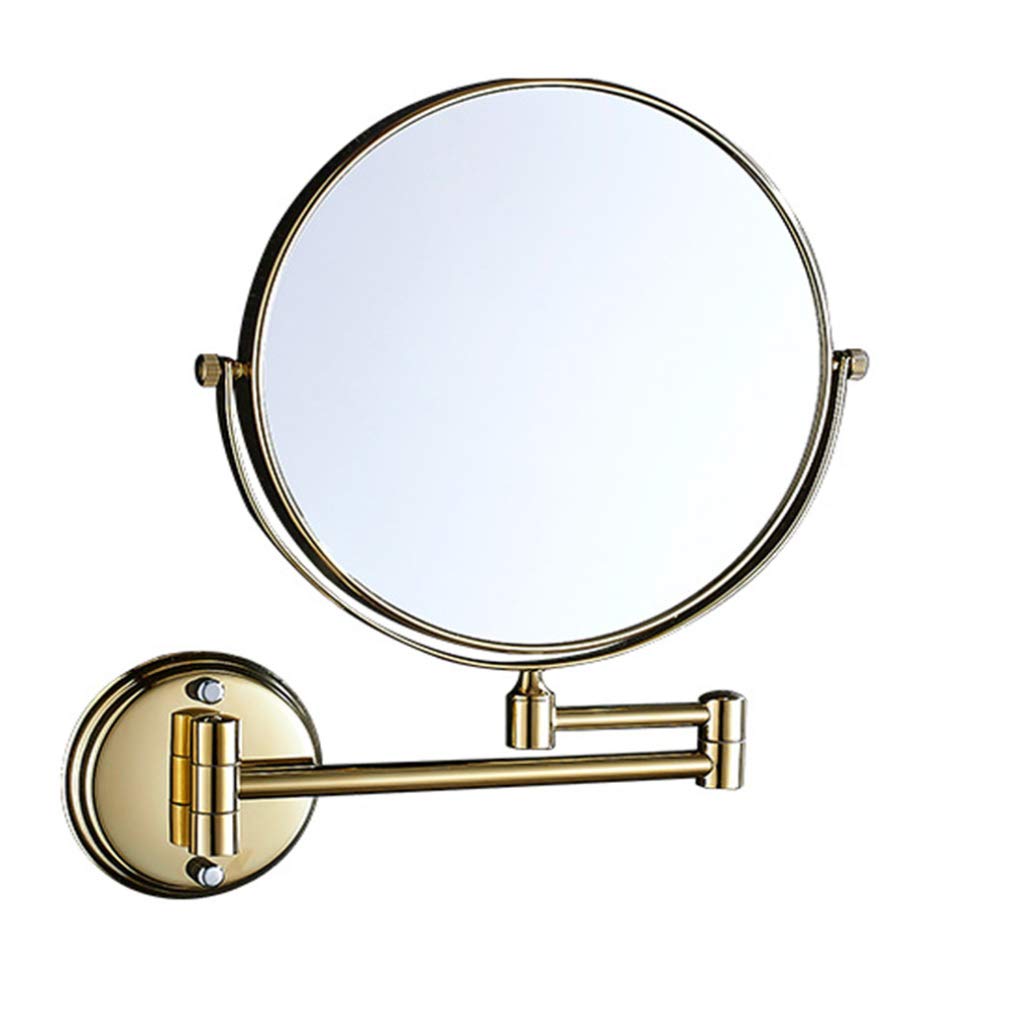 Miroir cosmétique extensible grossissant 3X avec rotation 360 degrés double face