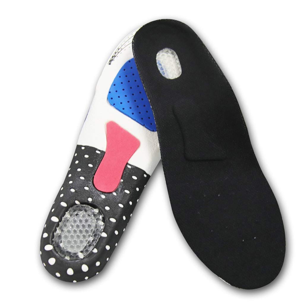 1 par de Plantillas de Gel de Silicona Suave para Correr Deportivas para pies, Hombre y Mujer, Almohadilla ortopédica, Suela de Zapatos(L)