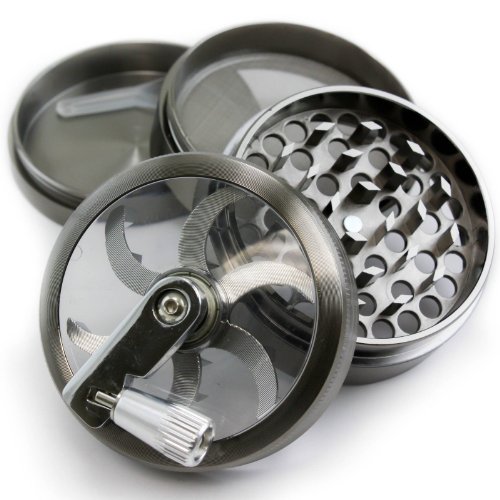 Chromium Crusher 2.5 Inch 4 Piece Tobacco Spice Herb Grinder - Pick Your