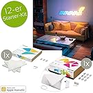 nanoleaf Aurora 12er Starter Kit 24W RGBW Farbwechsel LED Panel Modul Lichtpanel Apple HomeKit kompatibel