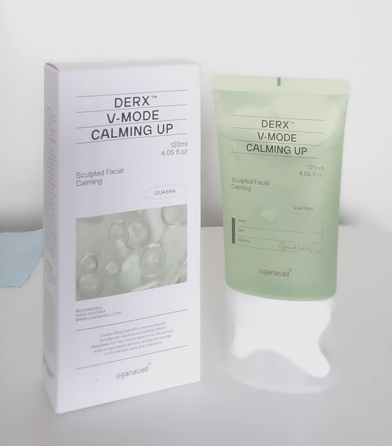 OGANA CELL PDRN Peptide Face Moisturizer – Sculpting Calming Cream with Gua Sha, Firming & Repairing Moisturizer for Sensitive Skin, Soothing Neck Cream for AM/PM Korean Skin Care 4.05 fl oz (120ml)