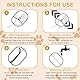 ZTBFHLZQ 2Pcs Fell Magnet Handschuh, Pet Hair Remover Glove, Katzen Fellpflege, mit Flohkamm, Wiederverwendbare Antistatische Handschuhe Doppelseitige, für Reinigung, Haarentfernung