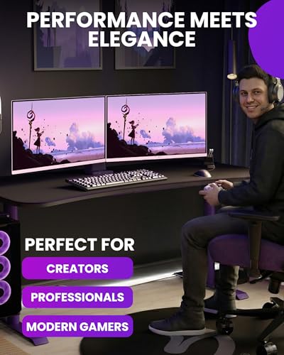 Image of Arozzi Gaming Monitor Nova 27 inch IPS 180Hz - Computer Monitor QHD 1440p - Adaptive Sync, HDR10 & Flicker Free Display - 100% sRGB Color Accuracy - PC & Console Ready - Pink
