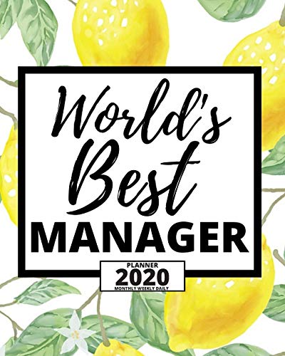 World's Best Manager: 2020 Planner For Manager, 1-Year Daily, Weekly And Monthly Organizer With Calendar, Appreciation Gift Idea For Managers (8" x 10") image 3