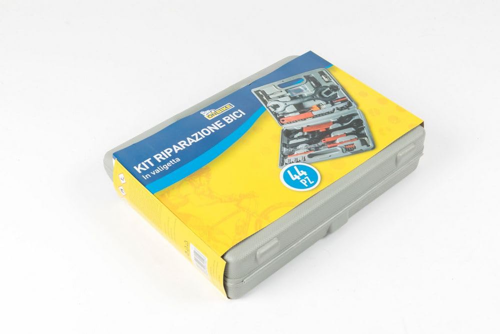 ON BIKE Kit Riparazione Bici in Valigetta 44 Pezzi – Universale per MTB, City Bike e Corsa – Attrezzi Completi in Valigia da 3,05 kg per Manutenzione e Interventi Rapidi