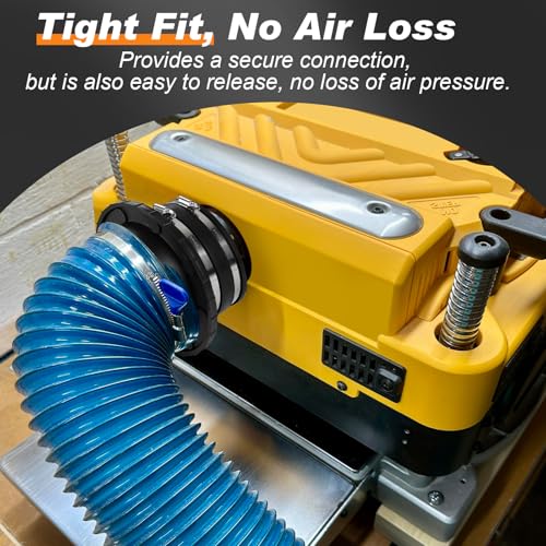 Magnetic Dust Collection Fittings for 4"&2-1/2" Dust Collectors Woodwork Shop Vacuum Hose,Two-to-Multi Magnetic Dust Collector System w/2PK Mag Connector+6Set 4"&2.5" Couplers,Quick Hose to 6 Machines
