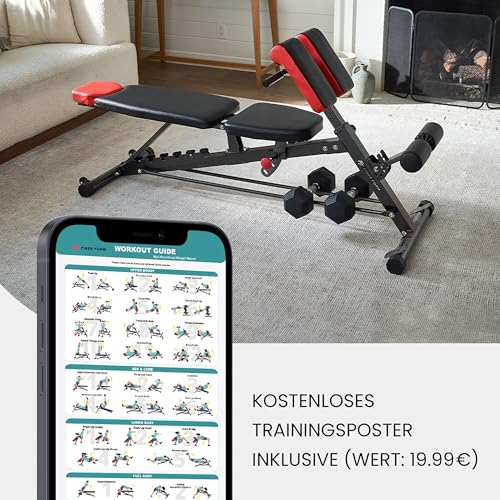 FF Finer Form Multifunktionale FID Hantelbank für Ganzkörpertraining, übergroße Rückenverlängerung - 5