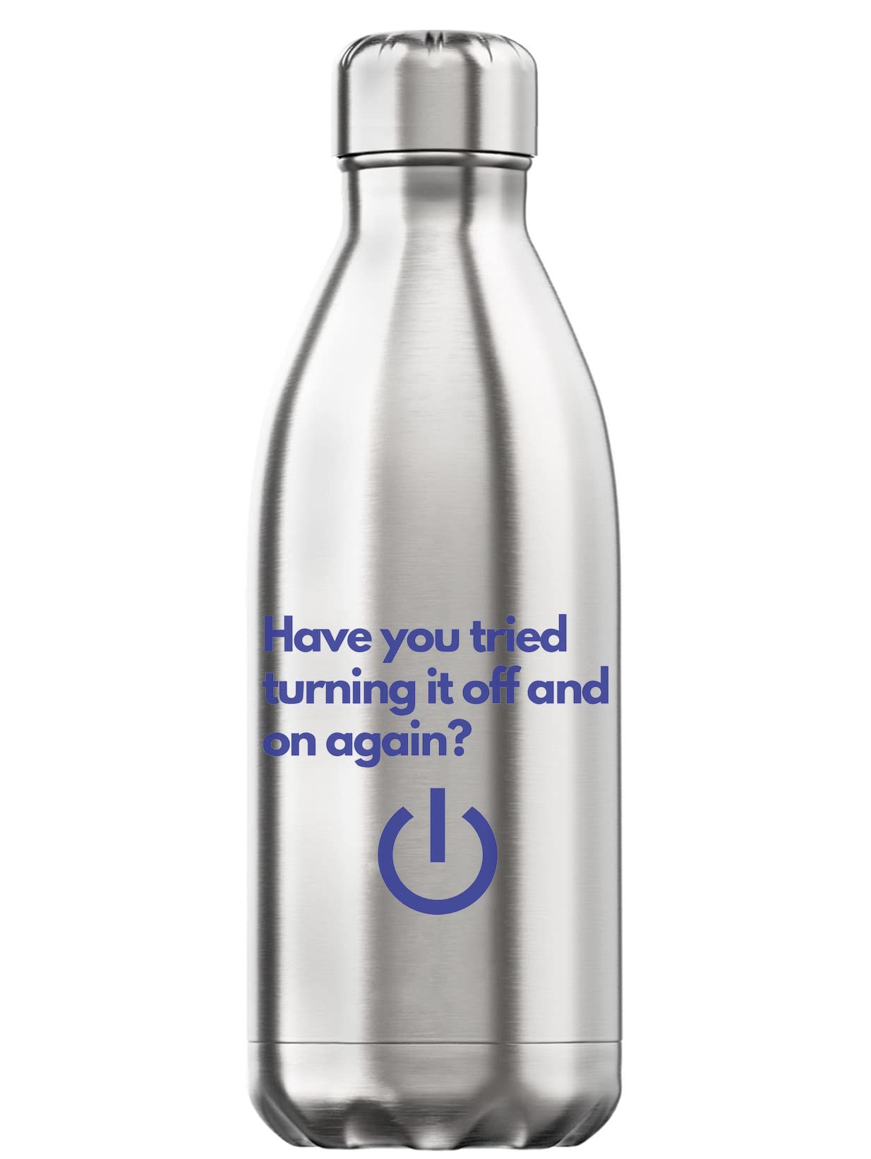 Botella de agua de 350 ml de acero inoxidable con diseño divertido para informática