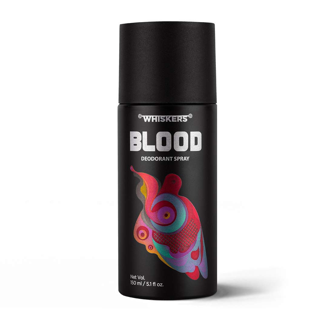 Whiskers Blood Body Deodorant Spray for Men and Women |Perfumed Body Spray| Black Currant, Jasmine and Musk|Long Lasting Deodorant- 150ml-image-29