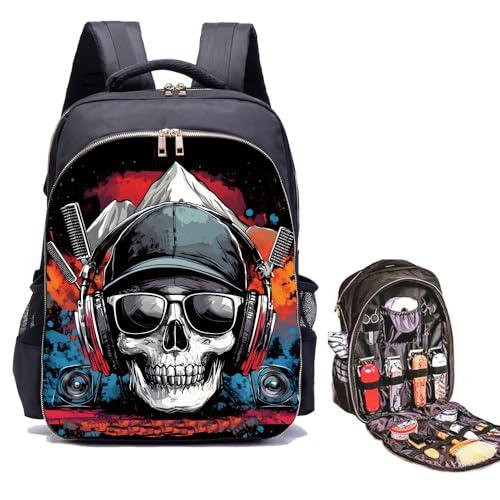 Large Barbers bags for Clippers and Supplies Makeup Backpack Bag Organizer for Hairstylists Bookbag for Travel Tools Bag for Men