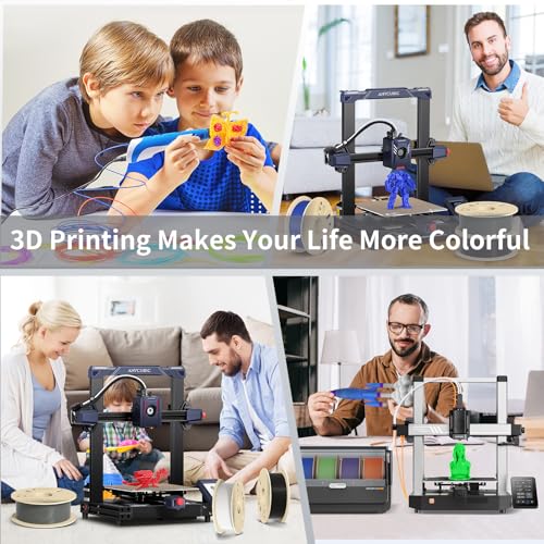 Image of ANYCUBIC 3D Printer Filament PLA 1.75mm, FDM Printer Filament 1kg Spool (2.2 lbs), Dimensional Accuracy + /- 0.02 mm (1kg, Texture Grey)