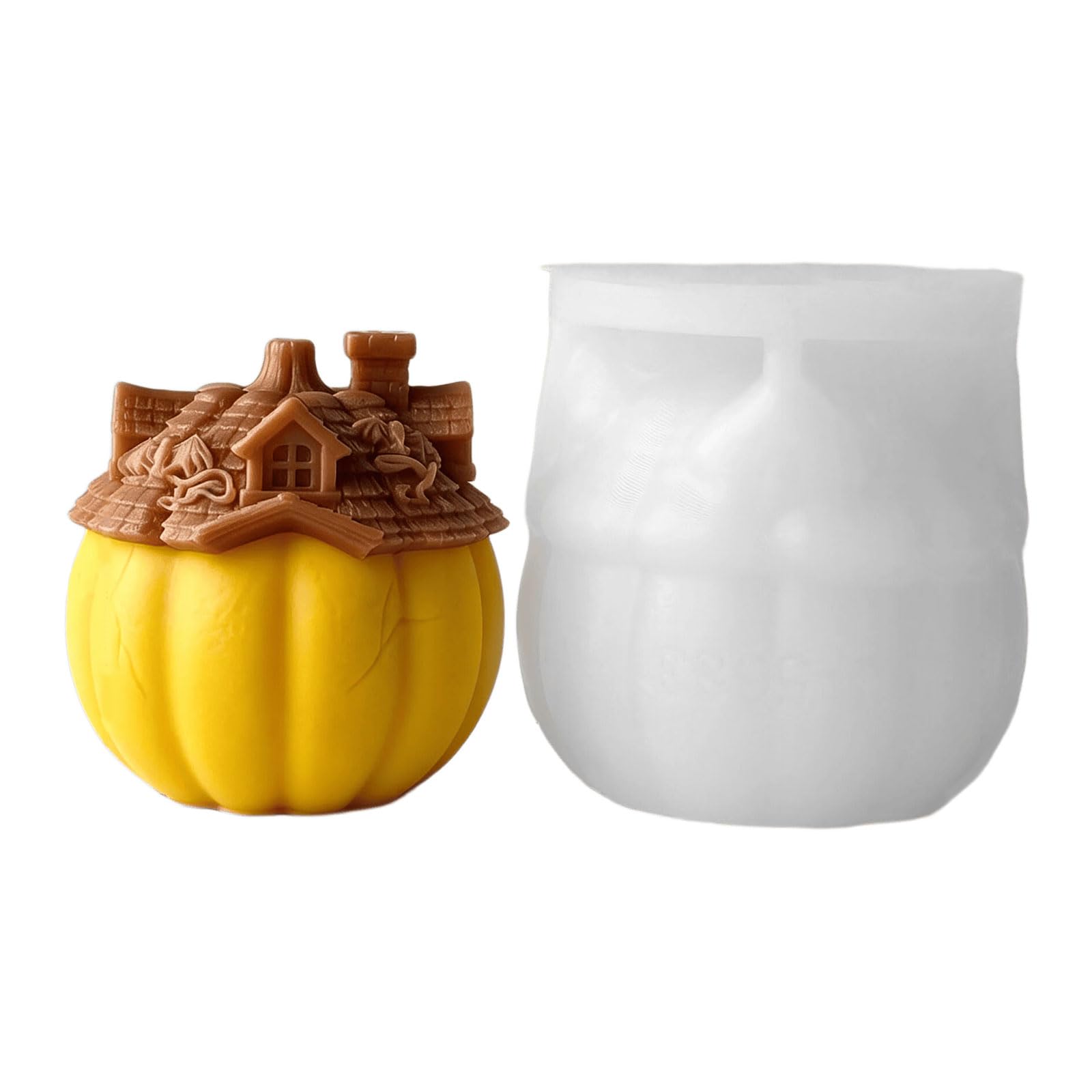NMFLAB Halloween Themed 3D Pumpkin Silicone for Soap Chocolate Halloween Silicone