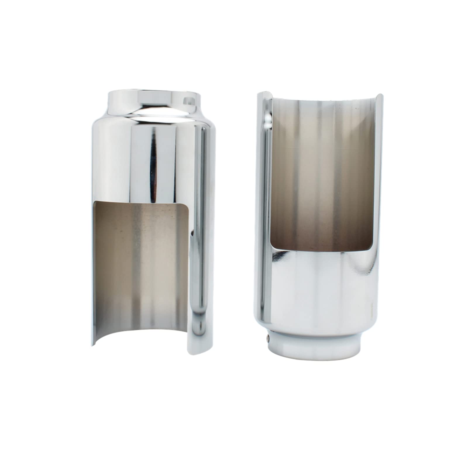 Amazon | FINMOKAL 個クローム フォーク カバー セット ハーレー