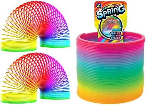 JA-RU Big Rainbow Magic Spring Toy Coil (2 Pack) 1702-2A