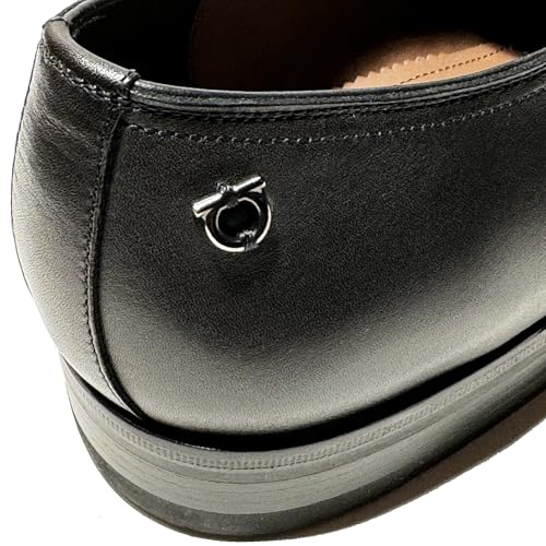 PERSHORE Leather Plain Toe Oxford Welted Black Dress Gancini (Salvatore2