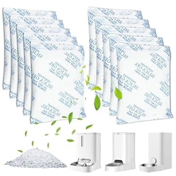 Haliya 10 pezzi di essiccante per distributori automatici di cibo per gatti Petkit 5L, ricambio essiccante per distributori di cibo per cani e gatti, alimenti, baratto