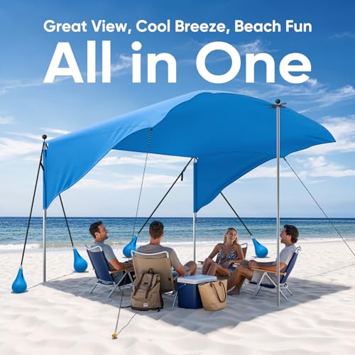MoKo Wind-Supported Beach Shade Sail