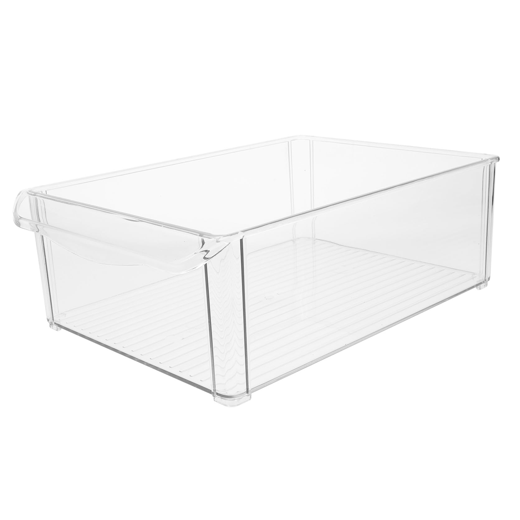 GARVALON Kühlschrankbox Stapelbar mit Deckel Aufbewahrungsbox für Obst und Gemüse Lebensmittelbehälter Geeignet für Kühlschrank und Gefrierschrank