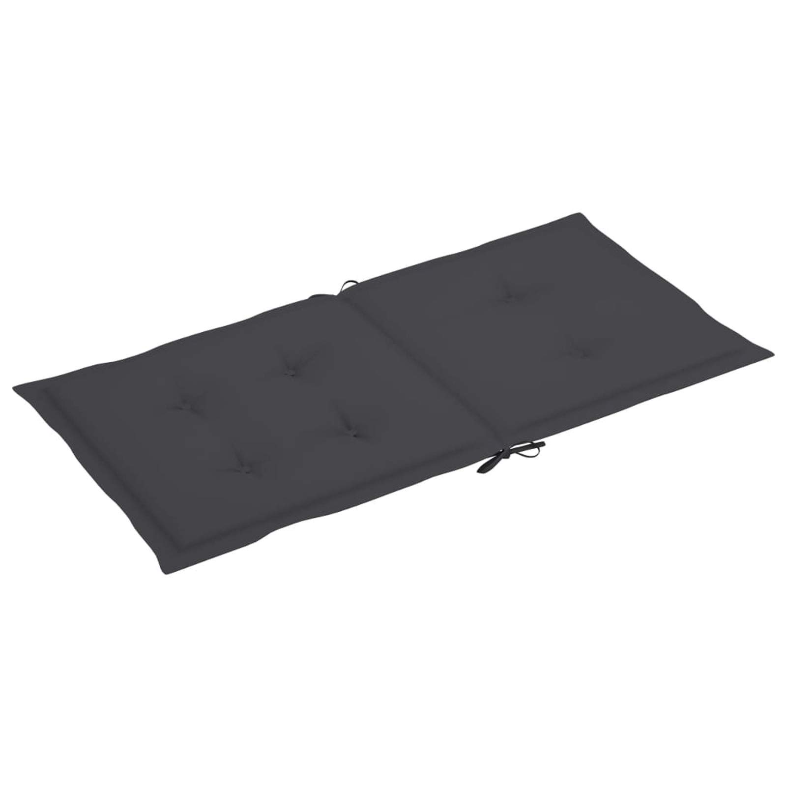 Tidyard Gartenstuhlauflagen 6er Set Polster Hochlehner Gartenstuhl Auflage Stuhlauflage Stuhlkissen Gartenstuhlkissen Sitzkissen Sitzauflage 100 x 50 x 4 cm, Stoff (100% Polyester),Anthrazit