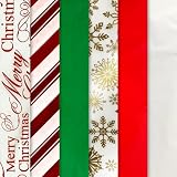 K-Kraft 20 x 20" Tissue Paper with Foil, 102 Sheet Christmas Pack