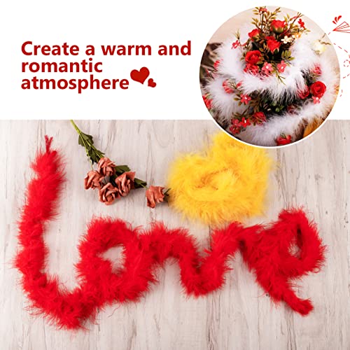 8 Pcs 6.6 Ft Colorful Feather Boas For Craft - Party Feather Boas Bulk, Natural Plush Turkey Feathers Dress Up Boas For Unisex Christmas Tree Wedding Party Performance Diy Decor (8 Colors) #TOP1