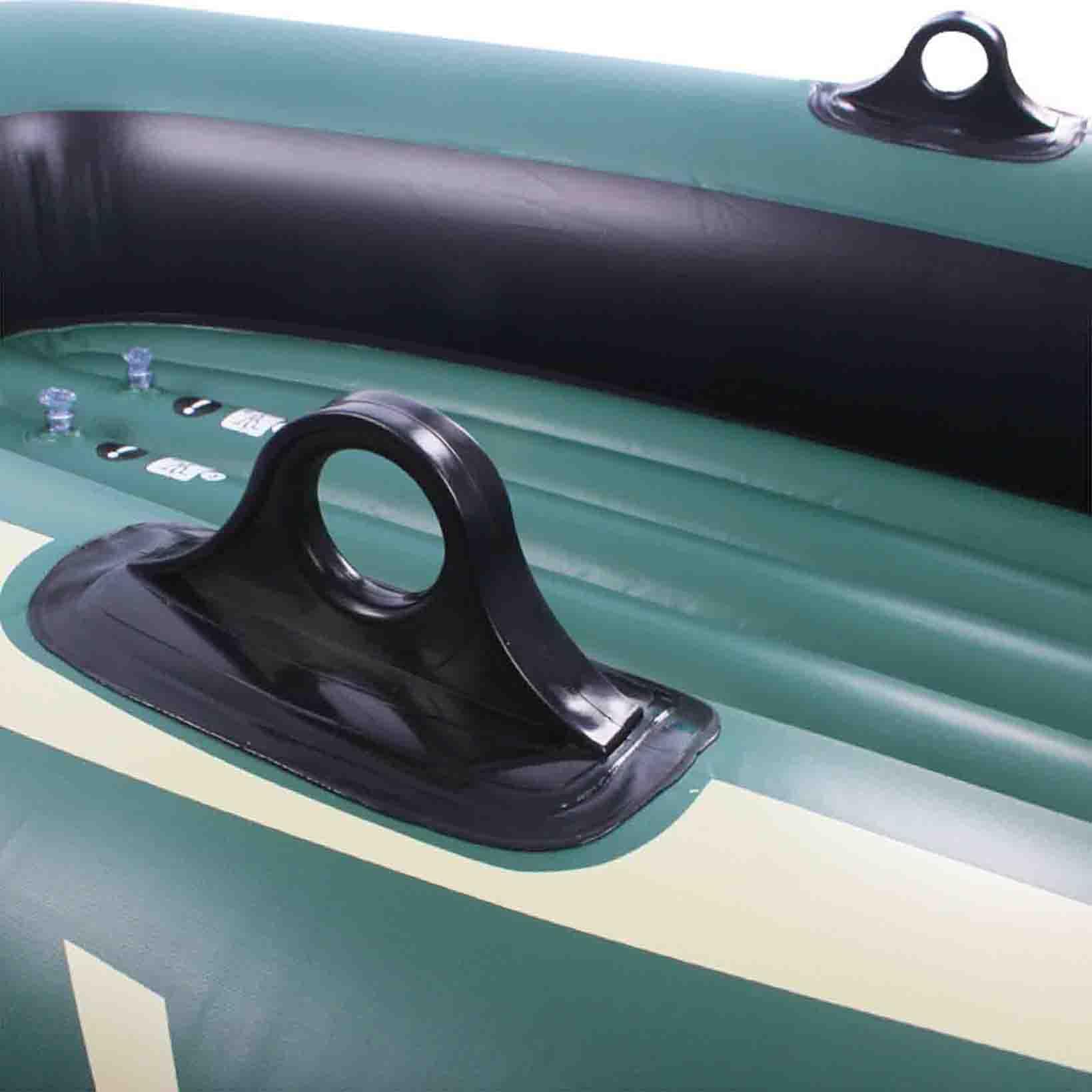 Bateau Gonflable avec Avirons Matelas Pneumatique Bateau Marin Gonflable en PVC Bateau Gonflable pour Chasse au Canard Sauvage Pêche en Plein Air Surf sur la Plage