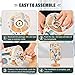 ALAZA Tools Screwdriver Cute Doodles Lamp for Girls Boys Bedroom Bedside Table Lamp with USB Port LED Kids Nightstand Lamp Wood Base Desk Living Room Decor