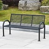 Photo Gallery gtzly panca da giardino a 2-3 posti, struttura in alluminio pressofuso, seduta con braccioli e schienale curvi, panca per esterni adatta a tutte le stagioni(black,150 * 40 * 78cm/59 * 16 * 31in) Photo Gallery gtzly panca da giardino a 2-3 posti, struttura in alluminio pressofuso, seduta con braccioli e schienale curvi, panca per esterni adatta a tutte le stagioni(black,150 * 40 * 78cm/59 * 16 * 31in)