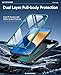 FNTCASE for Samsung Galaxy S25-FE Case: Military Grade Drop Proof Protection Mobile Cover with Kickstand | Matte Textured Rugged Shockproof TPU | Protective Sturdy Phone Case Green