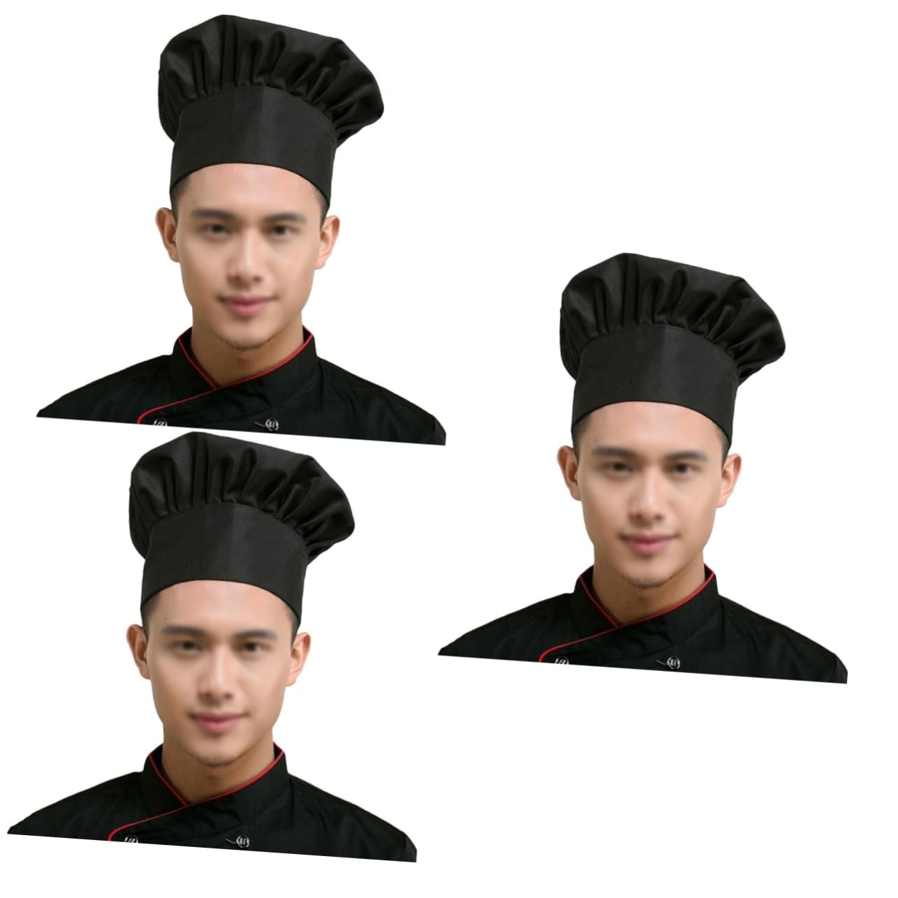 BESPORTBLE Cappello Chef Regolabile Unisex per Ristoranti Commerciale Traspirante e Confortevole Teste Diverse