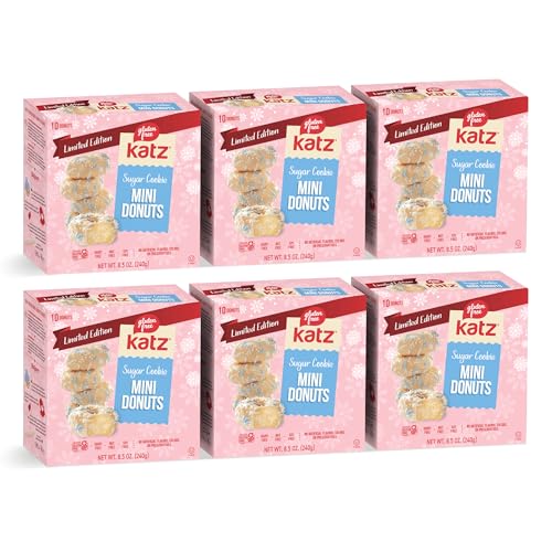 Katz Gluten Free Sugar Cookie Mini Donuts. Limited Edition, Allergy-Friendly