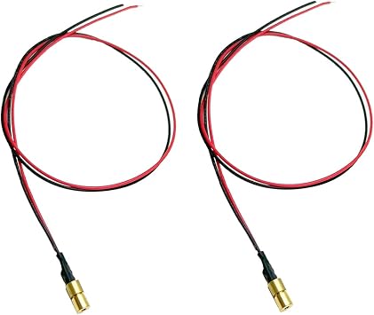 650nm Red Line 4mm Mini Laser Module Industrial Laser Group Module Adjustable Focal Length 4mm Pack of 2