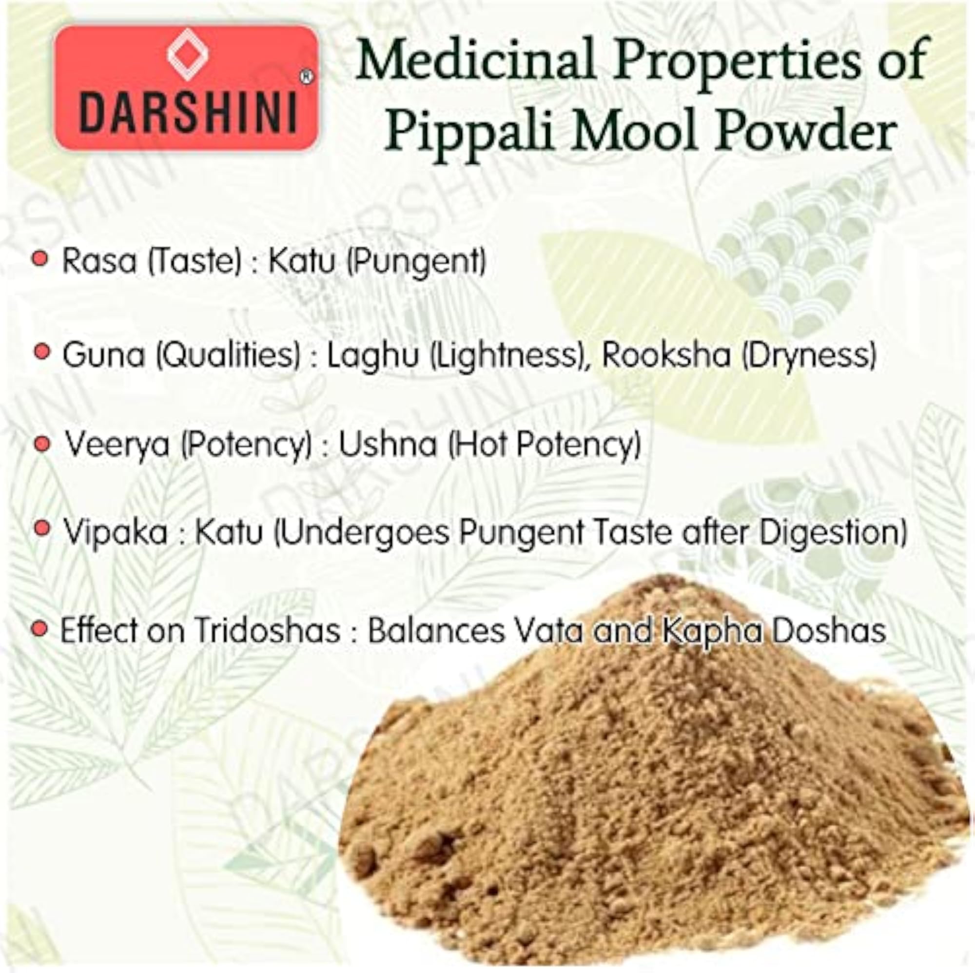 Darshini Pipla Mool Powder Pack of 2, Natural Ingredient
