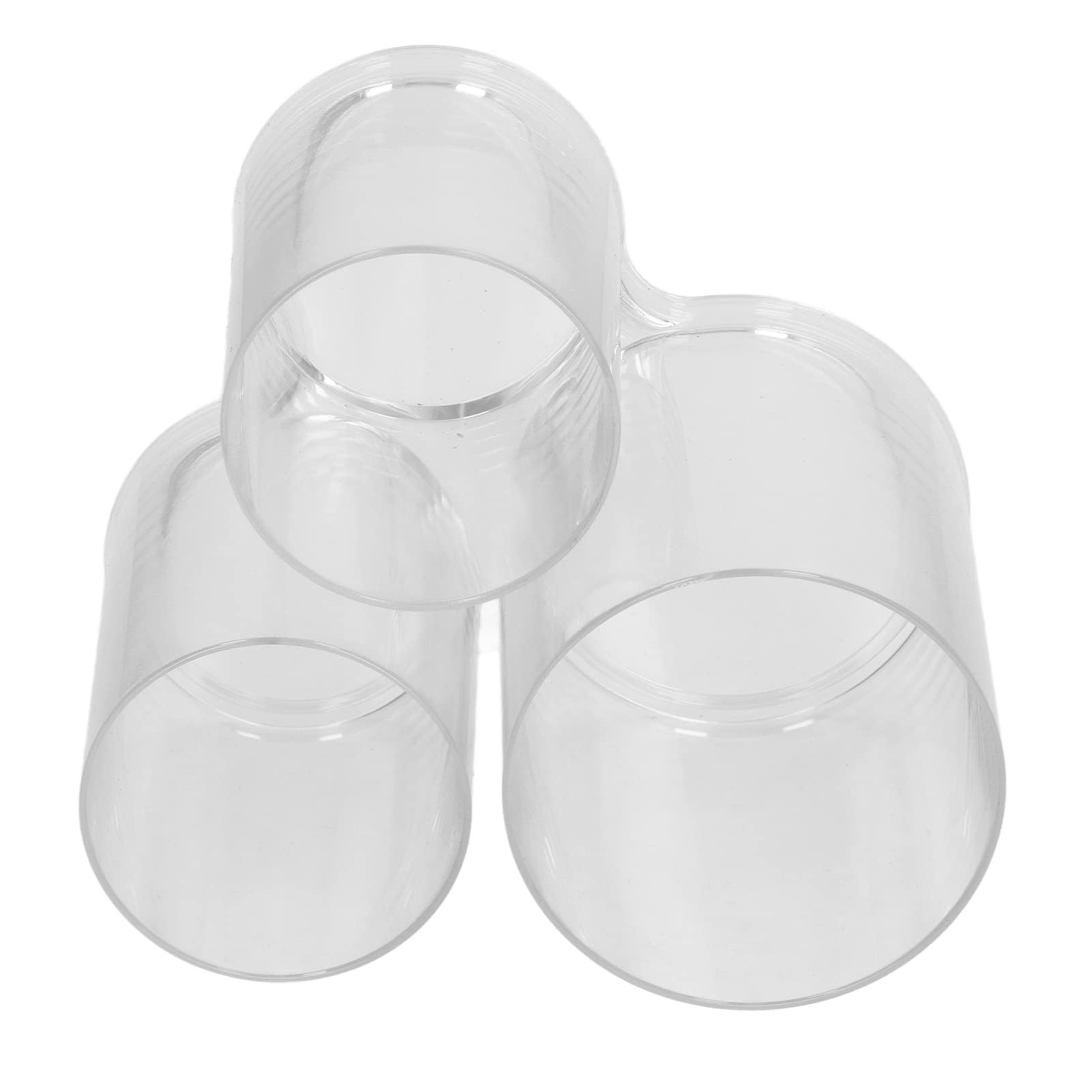 TOPINCN Portapenne in acrilico, contenitore rotondo trasparente per pennelli da trucco, tazze da scrivania per utensili, organizer cilindrico in plastica per cosmetici, per fondotinta, rossetto, per