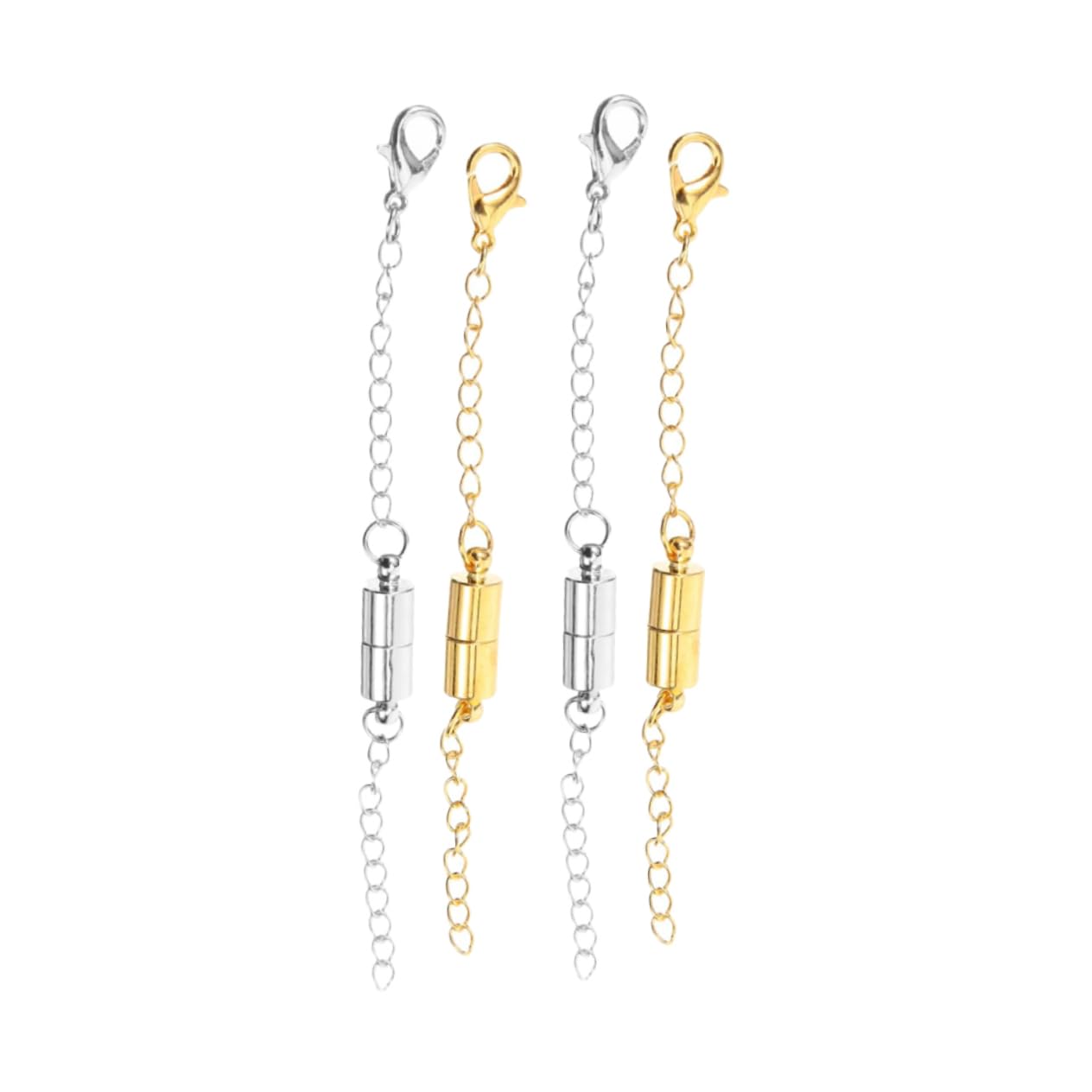Operitacx 20pares Extensor De Collar Magnético De Cadena De Extensión Con Cierre De Langosta Para Joyas y Conectores De Joyería