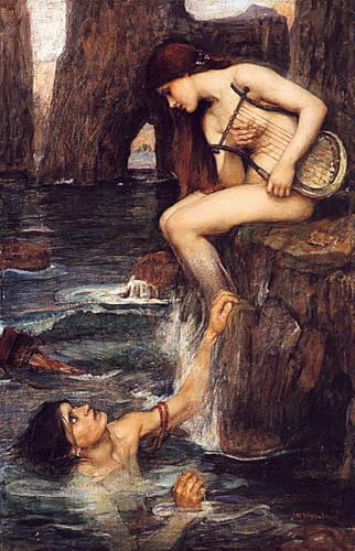 2 peintures à l'huile d'art célèbres de John William Waterhouse sur toile