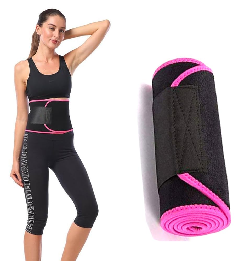 Waist Trimmer Belt, Weight Loss Wrap, Stomach Fat Burner, Low Back and Lumbar Support with Sauna Suit Effect, Best Abdominal Trainer BLACK (B0CY2VH1DH) Amazon Price History, Amazon Price Tracker