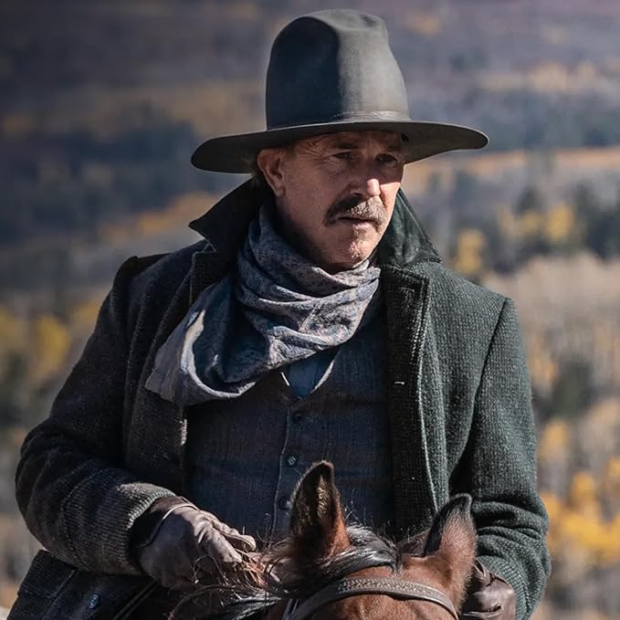 Kevin Costner Horizon An American Saga Grey Wool Western Cowboy Trench Coat3